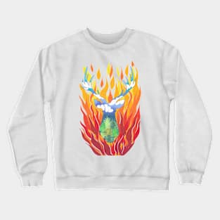 Save the Animals, help the deer. Crewneck Sweatshirt